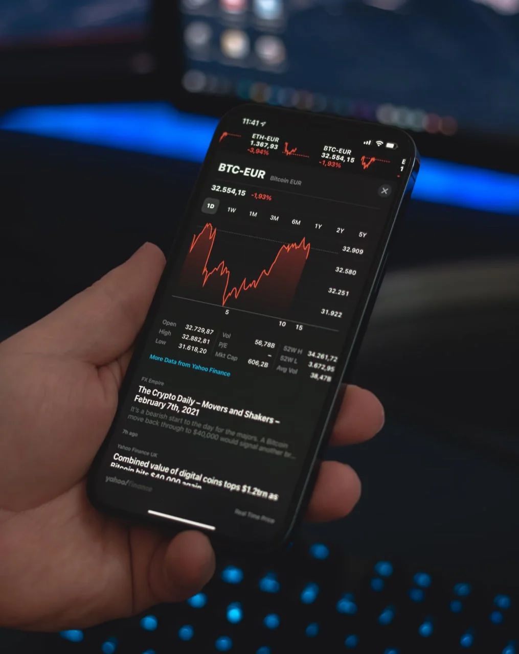 Interface moderne de trading